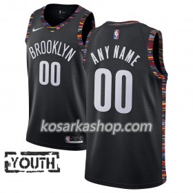 Dres Brooklyn Nets Prilagođeni Nike 2018-19 City Edition Crna Swingman - Dječji